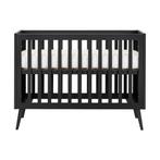 Europe Baby Sterre Ledikant + Commode Zwart/Oak, Ophalen, Gebruikt, 70 tot 85 cm, 140 tot 160 cm