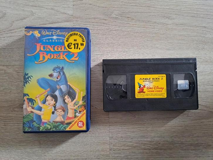 Disney Jungle boek 2 Videoband junglebook film, Cd's en Dvd's, VHS | Film, Gebruikt, Actie en Avontuur, Alle leeftijden, Ophalen of Verzenden