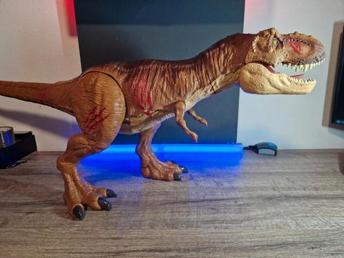 T-rex tyrannosaurus rex jurassic world colossal met geluid!, Kinderen en Baby's, Speelgoed | Actiefiguren, Zo goed als nieuw, Ophalen of Verzenden