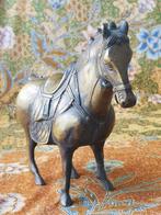 Mooi antiek Oosters brons beeldje van een paard 17,8 cm., Antiek en Kunst, Ophalen of Verzenden