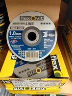 Flexovit industial line RVS metaal 1mm schijven, Ophalen of Verzenden, Nieuw, 700 tot 1000 watt, Haakse handslijpmachine