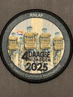 Embleem RNLAF 4-daagse Nijmegen 2025, Verzamelen, Militaria | Algemeen, Verzenden, Luchtmacht, Nederland, Embleem of Badge