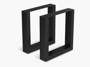 Tafelpoten set, industrieel zwart metaal beschikbaar voor biedingen