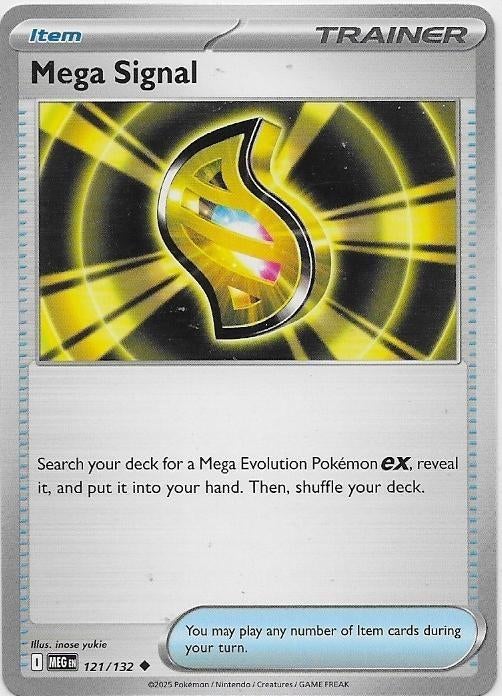 Mega Evolution,  Mega Signal [uncommon] 121/132, Hobby en Vrije tijd, Verzamelkaartspellen | Pokémon, Nieuw, Losse kaart, Ophalen of Verzenden