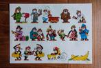 A4 vintage sticker vel met apen - 15 apen stickers, Ophalen of Verzenden, Meerdere stickers