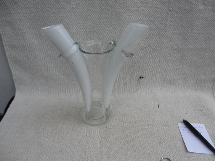 Vitrumex / Romania mond geblazen vazen set 1990, Antiek en Kunst, Antiek | Glas en Kristal, Ophalen of Verzenden