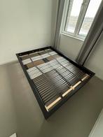 Vandaag afhalen! IKEA MALM bedframe 140x200 + lattenbodem, Huis en Inrichting, Ophalen, Gebruikt, Zwart, Tweepersoons