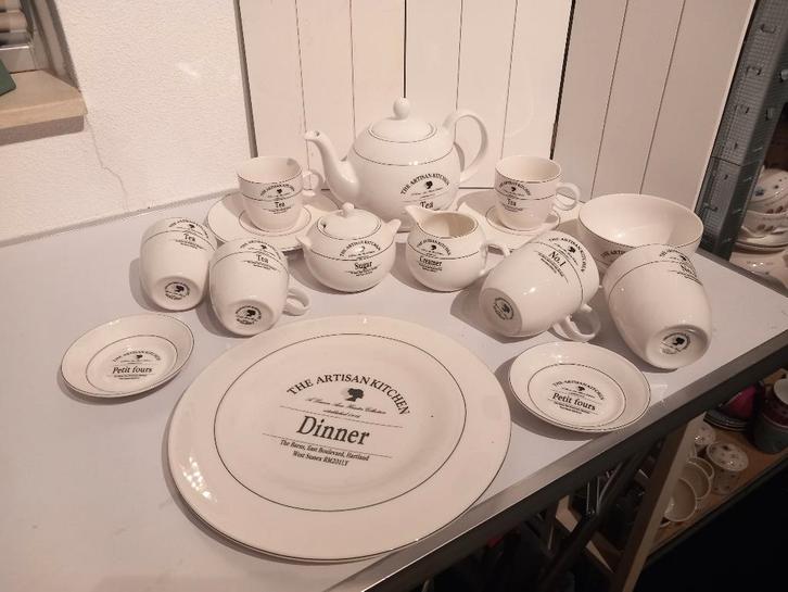 The Artisan Kitchen servies, Huis en Inrichting, Keuken | Servies, Zo goed als nieuw, Overige typen, Overige stijlen, Porselein