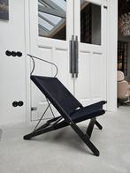 Vintage ikea retro ligstoel opklapbaar Zweeds design, Huis en Inrichting, Gebruikt, Zwart, Ophalen of Verzenden, Eén