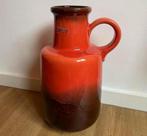 Vintage Scheurich West Germany vaas oranje bruin, Ophalen of Verzenden, Zo goed als nieuw