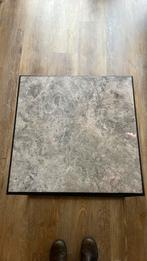 Salontafel marmer blad, Huis en Inrichting, Tafels | Salontafels, Ophalen, Overige materialen, 50 tot 100 cm, 50 tot 75 cm