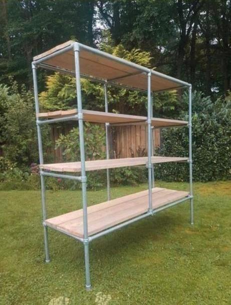 2x de allermooiste steigerbuis steigerpijp steigerhouten kas, Huis en Inrichting, Kasten | Stellingkasten, Zo goed als nieuw, Ophalen