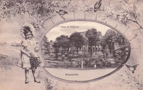 JL122 Nieuwolda Villa D Dijkstra ca 1920, Verzamelen, Ansichtkaarten | Nederland, Ongelopen, Groningen, Voor 1920, Verzenden