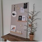 Magneetbord taupe 60 x 100cm, Ophalen of Verzenden, Nieuw, Magneetbord