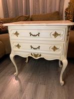 Vintage  brocante Nachtkastje met Lades kastje gang kast, Huis en Inrichting, Kasten | Ladekasten, Ophalen, Gebruikt, 1 of 2 laden