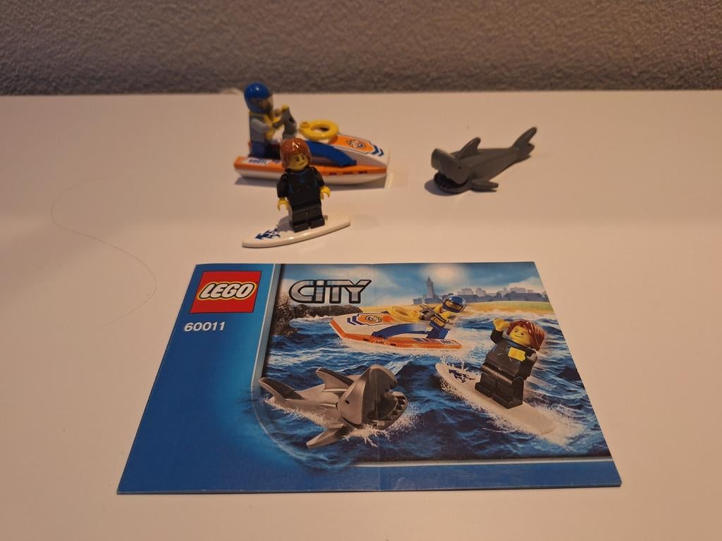 Lego City 60011 Jetski met surfer, Ophalen of Verzenden, Gebruikt, Complete set, Lego