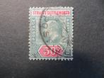 A06079: Straits Settlements EVII 50 c CA, Postzegels en Munten, Postzegels | Azië, Ophalen of Verzenden, Oost-Azië