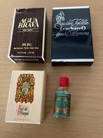 Verzameling vintage miniatuur parfum flesjes  4711 cacharel, Ophalen of Verzenden, Miniatuur, Zo goed als nieuw, Gevuld