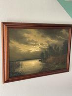 Klassiek landschap schilderij inclusief houten lijst, Ophalen