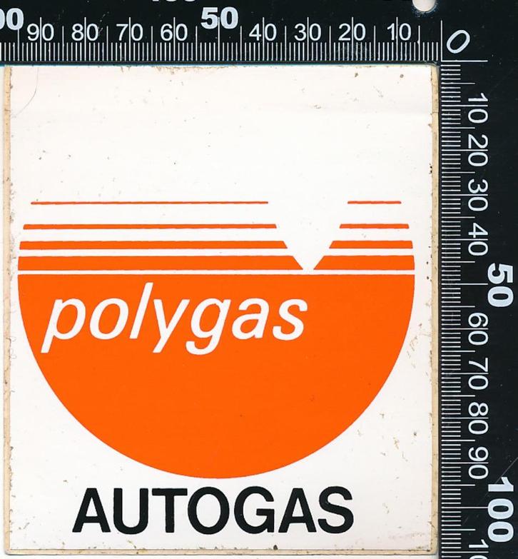 Sticker: Polygas - Autogas (2), Verzamelen, Stickers, Zo goed als nieuw, Auto of Motor, Ophalen of Verzenden