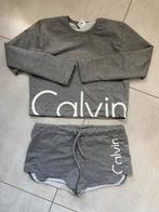 Setje short met crop trui maat S, Ophalen of Verzenden, Gedragen, Maat 36 (S), Grijs