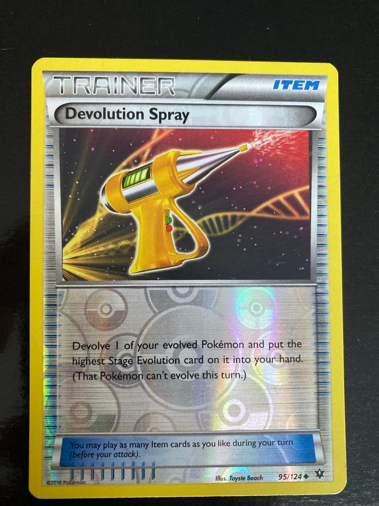 Devolution Spray Rev. Holo Pokémon XY Fates Collide 2016, Ophalen of Verzenden, Zo goed als nieuw, Losse kaart, Foil