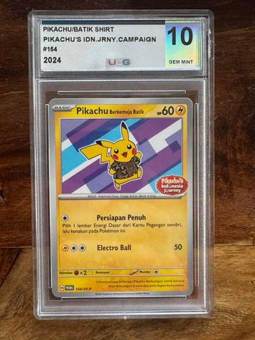 Pikachu promo UCG 10 beschikbaar voor biedingen