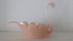 Opaline Rétro Vintage roze/oranje glazen zwaan, Ophalen of Verzenden, Huis en Inrichting