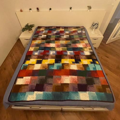 Grote gebreide deken, Huis en Inrichting, Woonaccessoires | Plaids en Woondekens, Nieuw, Ophalen of Verzenden