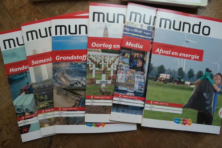 MUNDO leerwerkboeken set 7 t/m 12 VMBO-KGT(t/H), Boeken, Schoolboeken, Nieuw, Maatschappijleer, VMBO, Ophalen of Verzenden