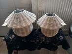 2 rotan paddestoel windlichten (nieuw), Huis en Inrichting, Woonaccessoires | Kandelaars en Kaarsen, Ophalen, Nieuw, Overige materialen