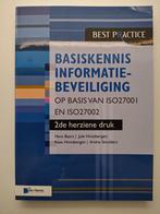 Basiskennis Informatiebeveiliging, Boeken, Hans Baars ea, Zo goed als nieuw, Beta, HBO