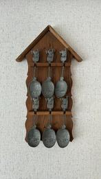 Vintage Lepelrek met Tinnen Lepels, Ophalen of Verzenden