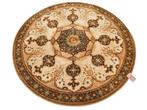 Vintage Perzisch rond wol vloerkleed Concerto oker 145x145cm, Huis en Inrichting, Gebruikt, Perzisch Persian vintage oosters hype