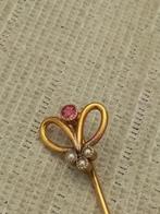 Antieke speld, Sieraden, Tassen en Uiterlijk, Antieke sieraden, Verzenden, Overige materialen, Broche, Met edelsteen