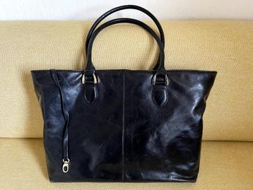 Zwart Leren Dames-laptoptas beschikbaar voor biedingen