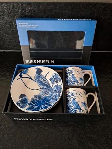 Delftsblauwe espresso set Rijksmuseum nieuw in doos  beschikbaar voor biedingen