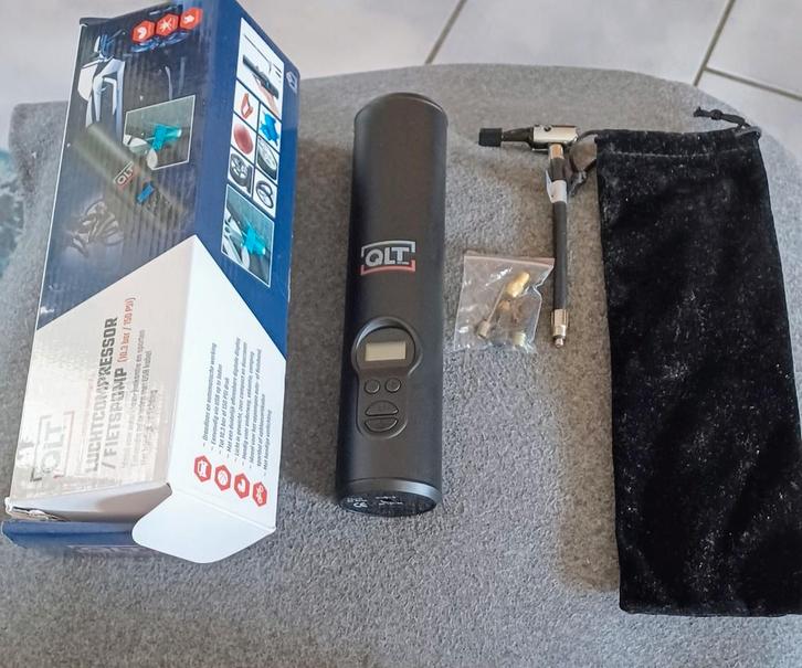 QLT Luchtcompressor/Fietspomp 10,3 Bar/150 PSI, Auto diversen, Auto-accessoires, Nieuw, Ophalen of Verzenden