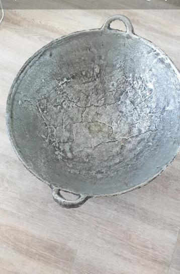 Buiten Koken of catering grote pan + soep pan RVS + gasfles beschikbaar voor biedingen