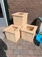 Steigerhouten bloembakken / plantenbakken, Ophalen, Miedema Tools, Vierkant, Nieuw