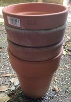 Terra cotta terracotta potten vanaf 17 cm, made in italy, Tuin en Terras, Bloempotten, Ophalen of Verzenden, Zo goed als nieuw