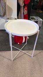 IKEA GLADOM bijzettafel wit, Huis en Inrichting, Tafels | Bijzettafels, Ophalen