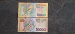 Suriname 5000 + 10000 gulden 2000., Ophalen of Verzenden, Zuid-Amerika