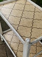 Vintage houten serveerwagen / trolley (brocante), Ophalen of Verzenden, Gebruikt