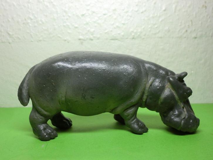 Schleich 14035 nijlpaard, dierfiguur, Verzamelen, Dierenverzamelingen, Gebruikt, Beeldje of Figuurtje, Wild dier, Ophalen of Verzenden