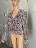 i239 Zara maat M=38/40 blouse top tuniek wit/zwart, Maat 38/40 (M), Ophalen of Verzenden, Zo goed als nieuw, Wit