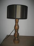 Schemerlamp tafellamp groen zwarte kap hoogte 58 cm sfeervol, Ophalen of Verzenden, Zo goed als nieuw, Hout, 50 tot 75 cm