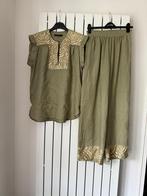 GREEK ARCHAIC KORI - Broek & Top Blouse - Set | S, Kleding | Dames, Ophalen of Verzenden, Zo goed als nieuw, Maat 36 (S), Groen