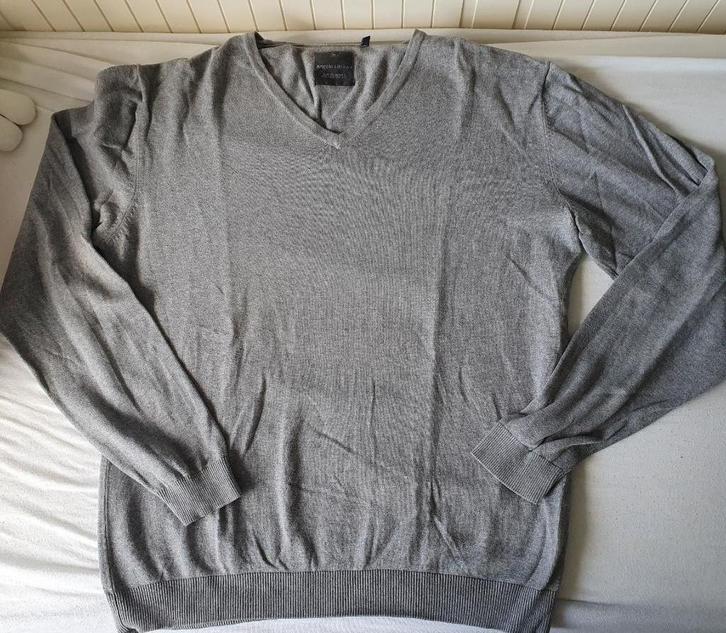 V-hals trui, Kleding | Heren, Truien en Vesten, Zo goed als nieuw, Maat 56/58 (XL), Grijs, Ophalen of Verzenden
