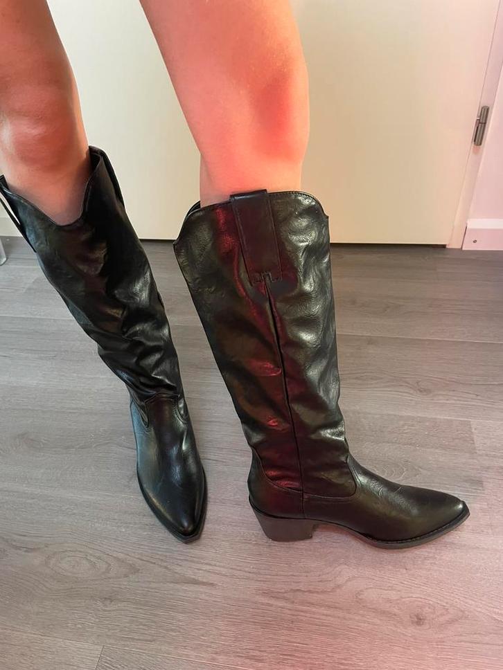 Gewilde trendy punt laarzen, Kleding | Dames, Schoenen, Nieuw, Hoge laarzen, Zwart, Ophalen of Verzenden